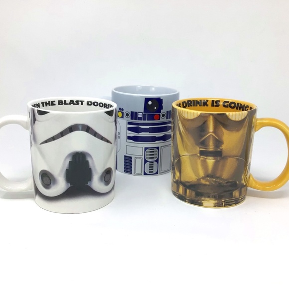 Star Wars Dining Star Wars R2d2 C3po Storm Trooper Coffee Tea Mugs